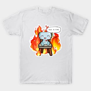 This is fine Robot T-Shirt